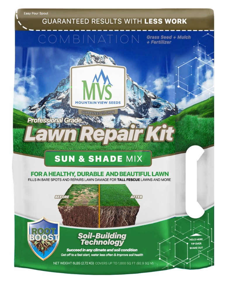 slide 1 of 1, Mountain View Seeds Lawn Repair Kit, 6 lb