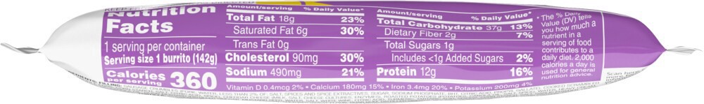 slide 3 of 3, EVOL Evol Sausage Egg & Cheese Burrito, Frozen Breakfast Burrito, 5 oz., 5 oz