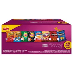 Frito-Lay Frito Lay Snacks Flavor Mix Variety Pack, 41 3/8 Oz, 42 Count