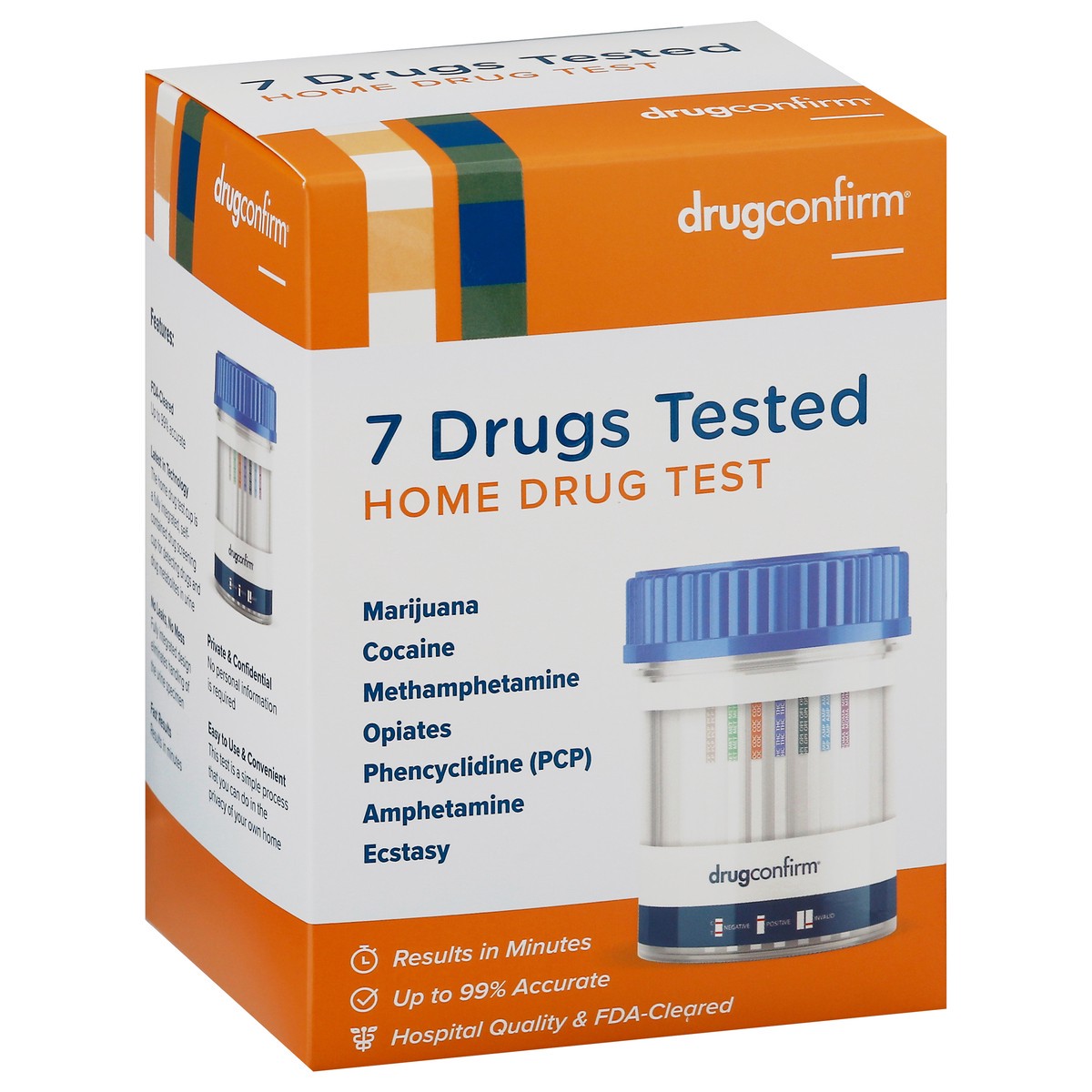 slide 3 of 9, DrugConfirm 7 Drugs Home Drug Test 1 ea, 1 ct