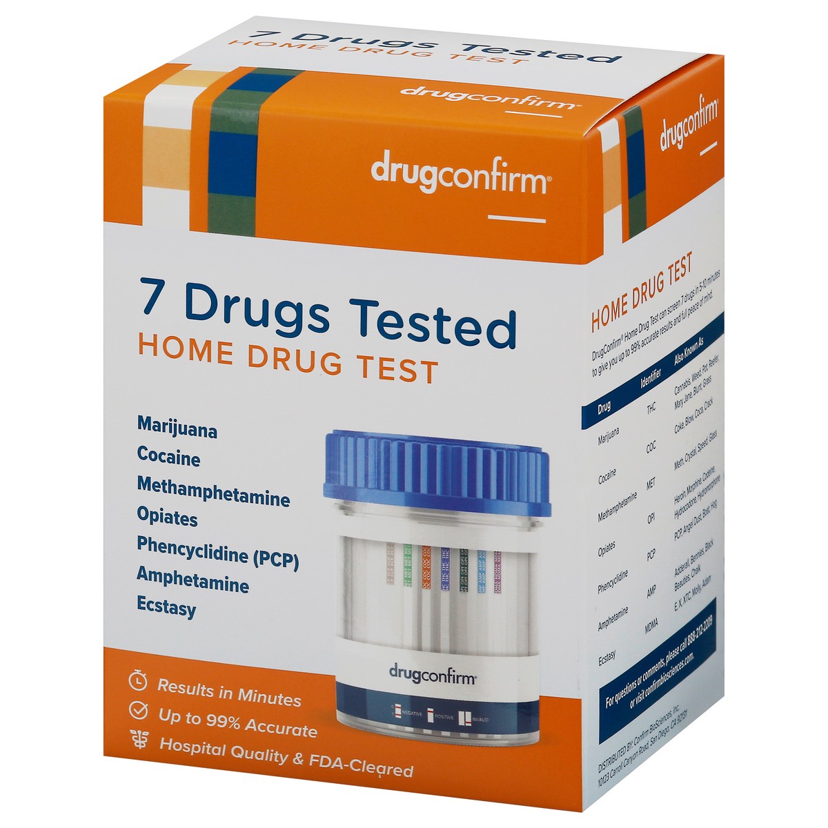 slide 7 of 9, DrugConfirm 7 Drugs Home Drug Test 1 ea, 1 ct
