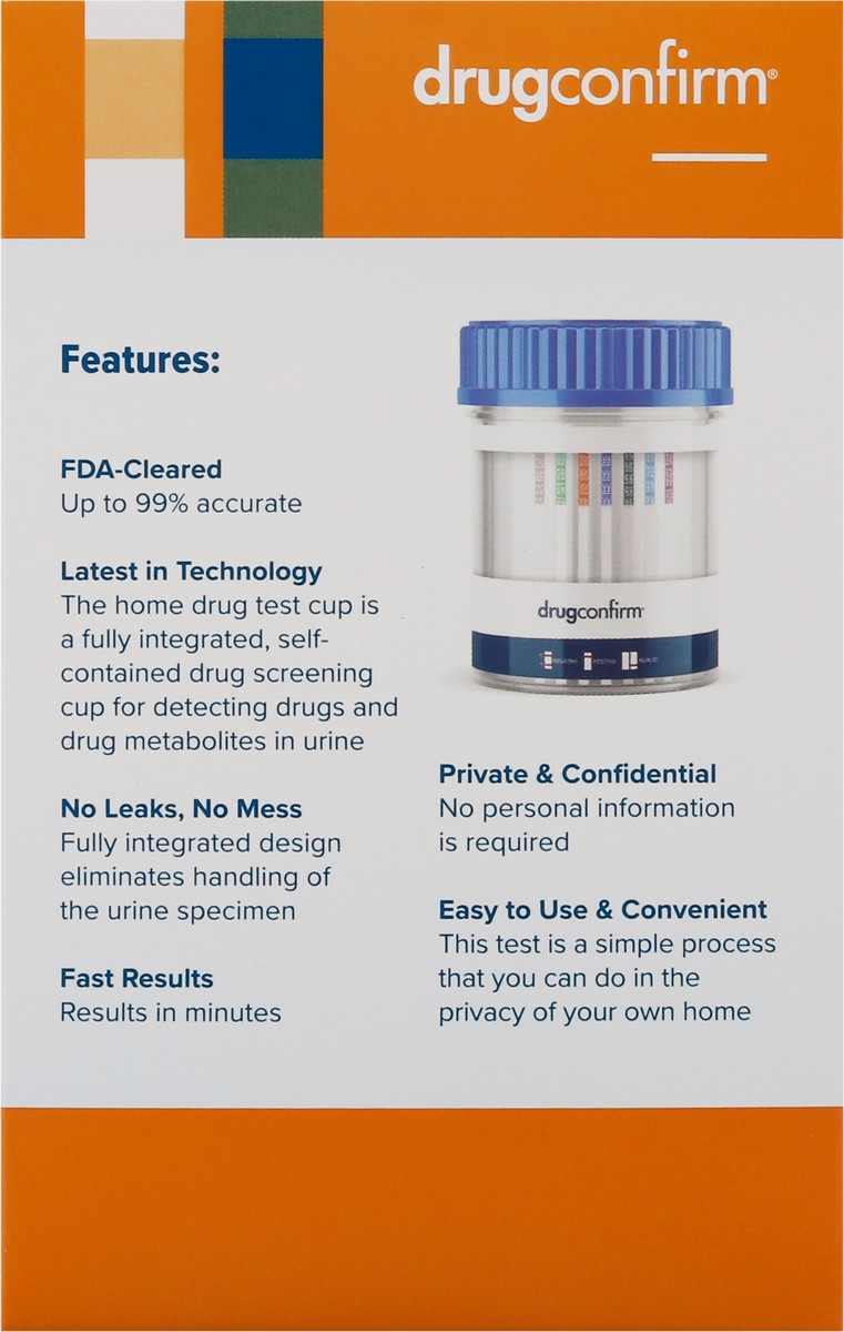 slide 4 of 9, DrugConfirm 7 Drugs Home Drug Test 1 ea, 1 ct