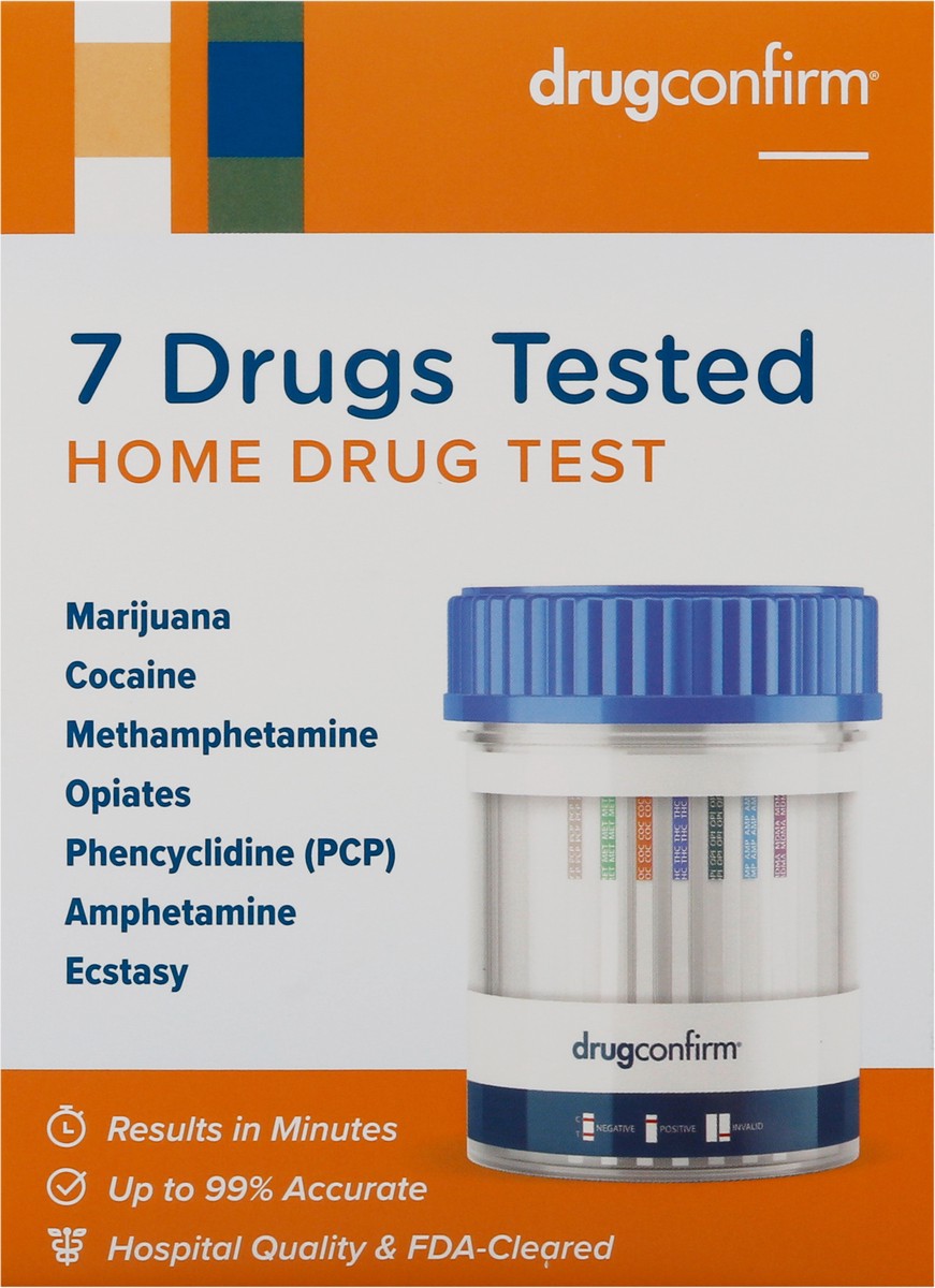 slide 1 of 9, DrugConfirm 7 Drugs Home Drug Test 1 ea, 1 ct