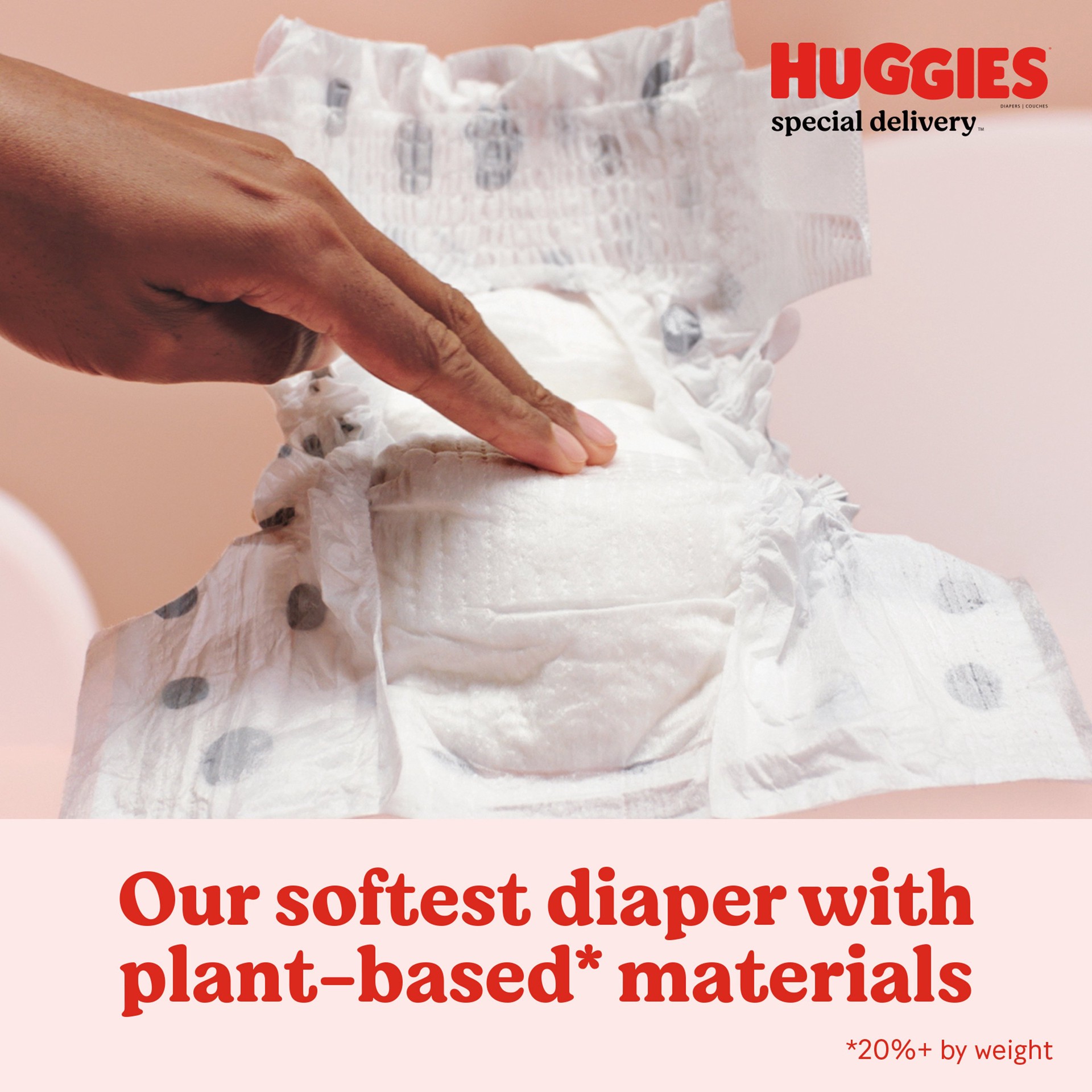slide 5 of 5, Huggies Special Delivery Hypoallergenic Baby Diapers, Fragrance Free, Size 2, 64 Ct, 64 ct