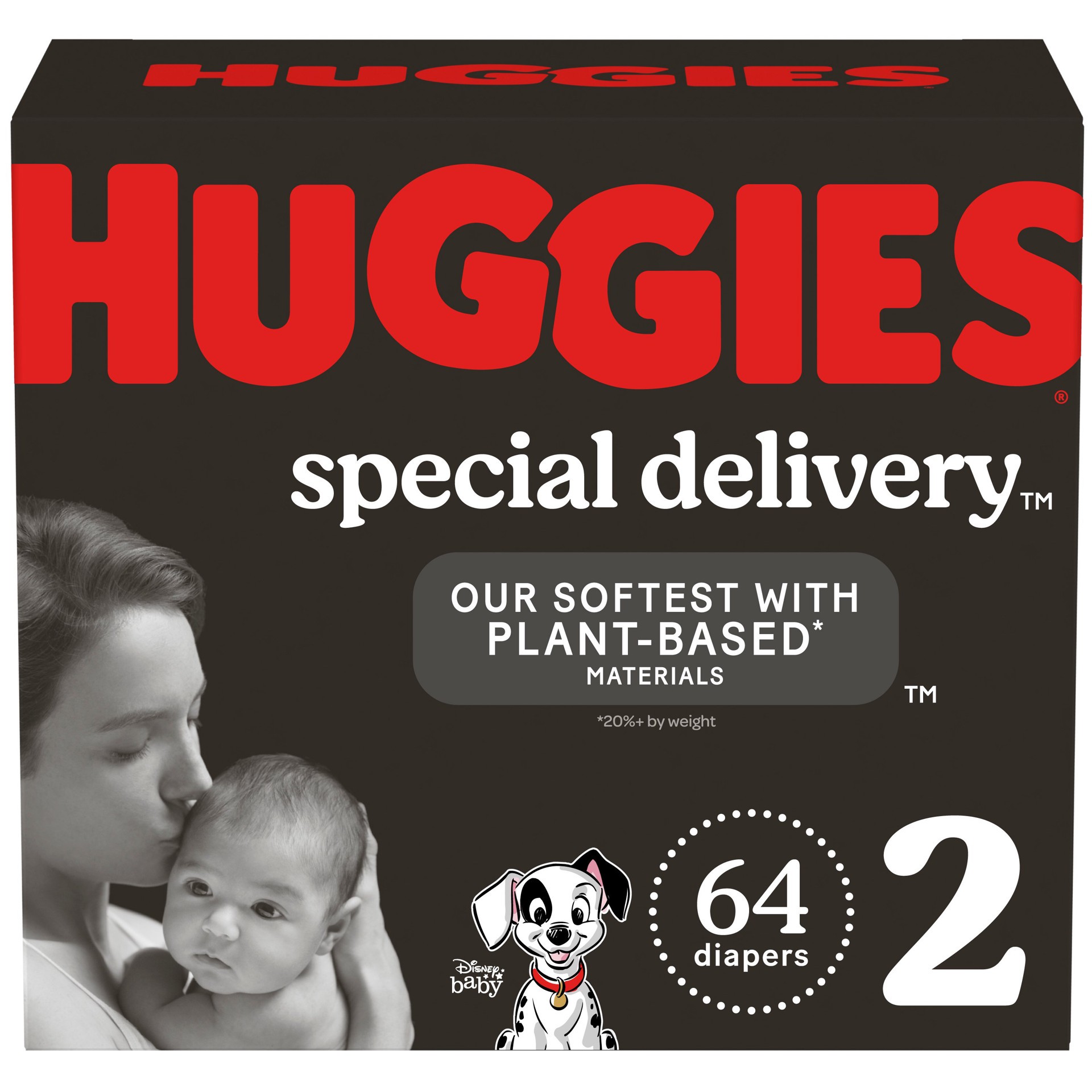 slide 1 of 5, Huggies Special Delivery Hypoallergenic Baby Diapers, Fragrance Free, Size 2, 64 Ct, 64 ct