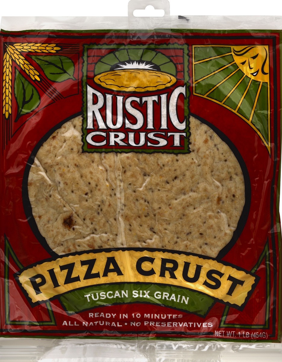 slide 2 of 3, Rustic Crust Pizza Crust, Tuscan Six Grain, 1 lb