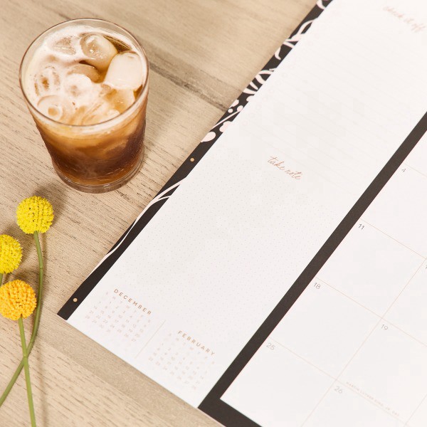 slide 9 of 10, 2026 Happy Planner 12-Month Desk Calendar, 22"" x 17"", Mod Silhouette, January To December, CD00212003, 1 ct