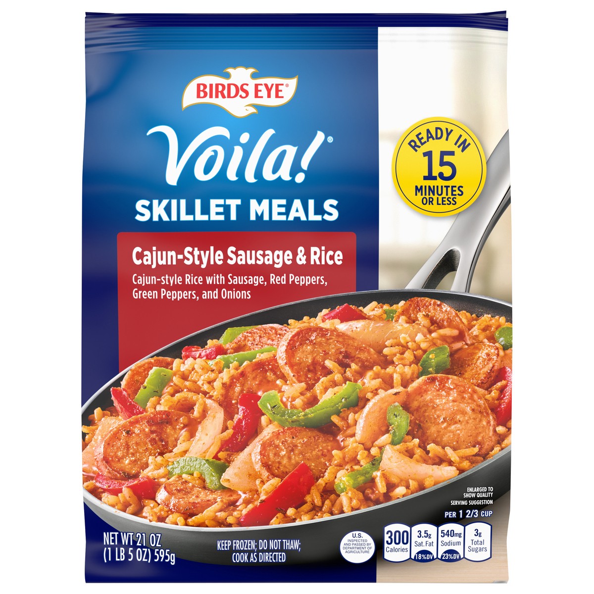 slide 1 of 4, Birds Eye Voila! Cajun-Style Sausage & Rice Skillet Meals 21 oz, 21 oz