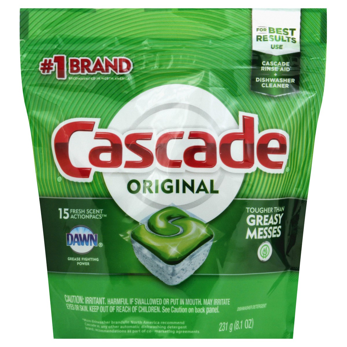 slide 4 of 8, Cascade Dishwasher Detergent 15 ea, 15 ct