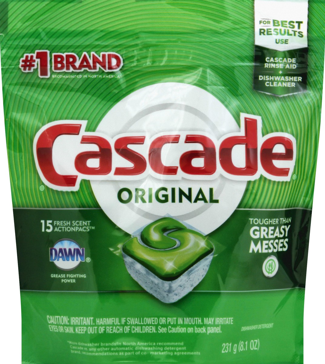 slide 1 of 8, Cascade Dishwasher Detergent 15 ea, 15 ct