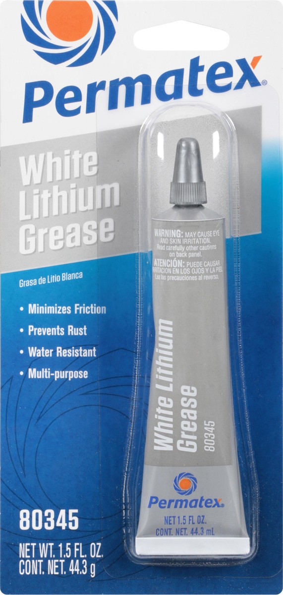 slide 1 of 9, Permatex White Lithium Grease 1.5 fl oz, 1.5 fl oz