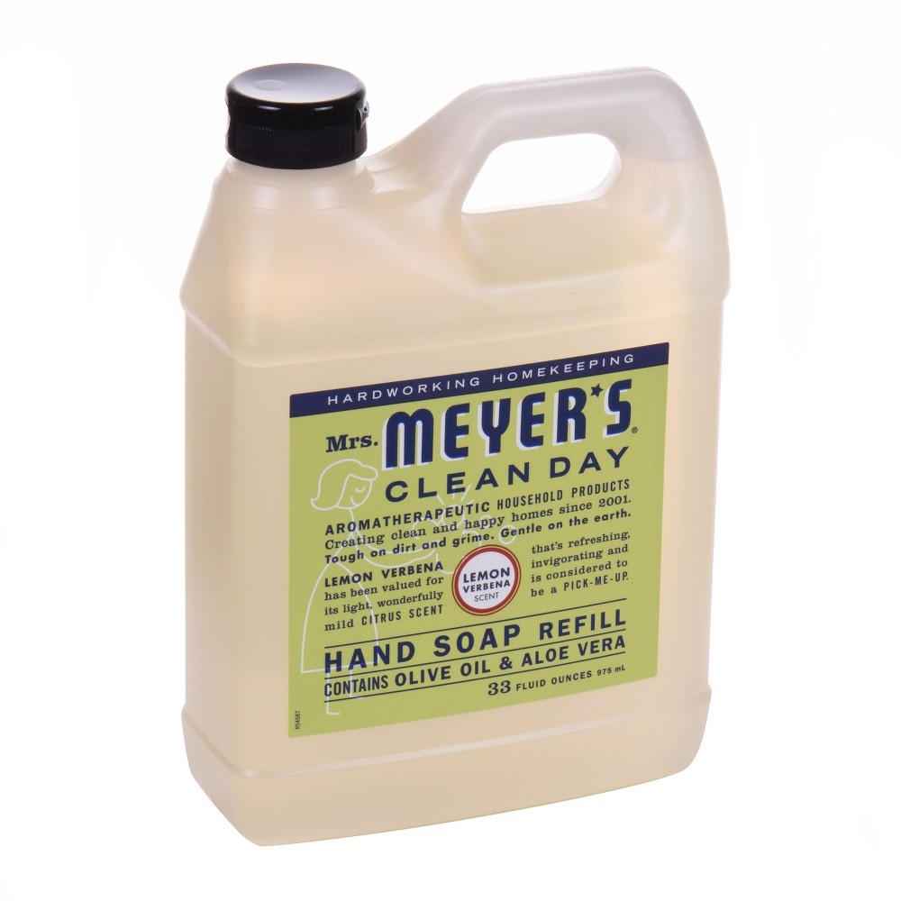 slide 2 of 3, Mrs. Meyer's Clean Day Liquid Hand Soap Refill, Lemon Verbena Scent, 33 Ounce Bottle, 33 fl oz