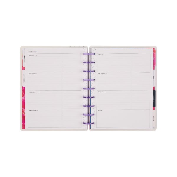 slide 9 of 10, 2026 Happy Planner Monthly/Weekly Classic Disc Bound Planner, 7"" x 9-1/4"", Fluid Fusion, January To December, PD0076C014, 1 ct