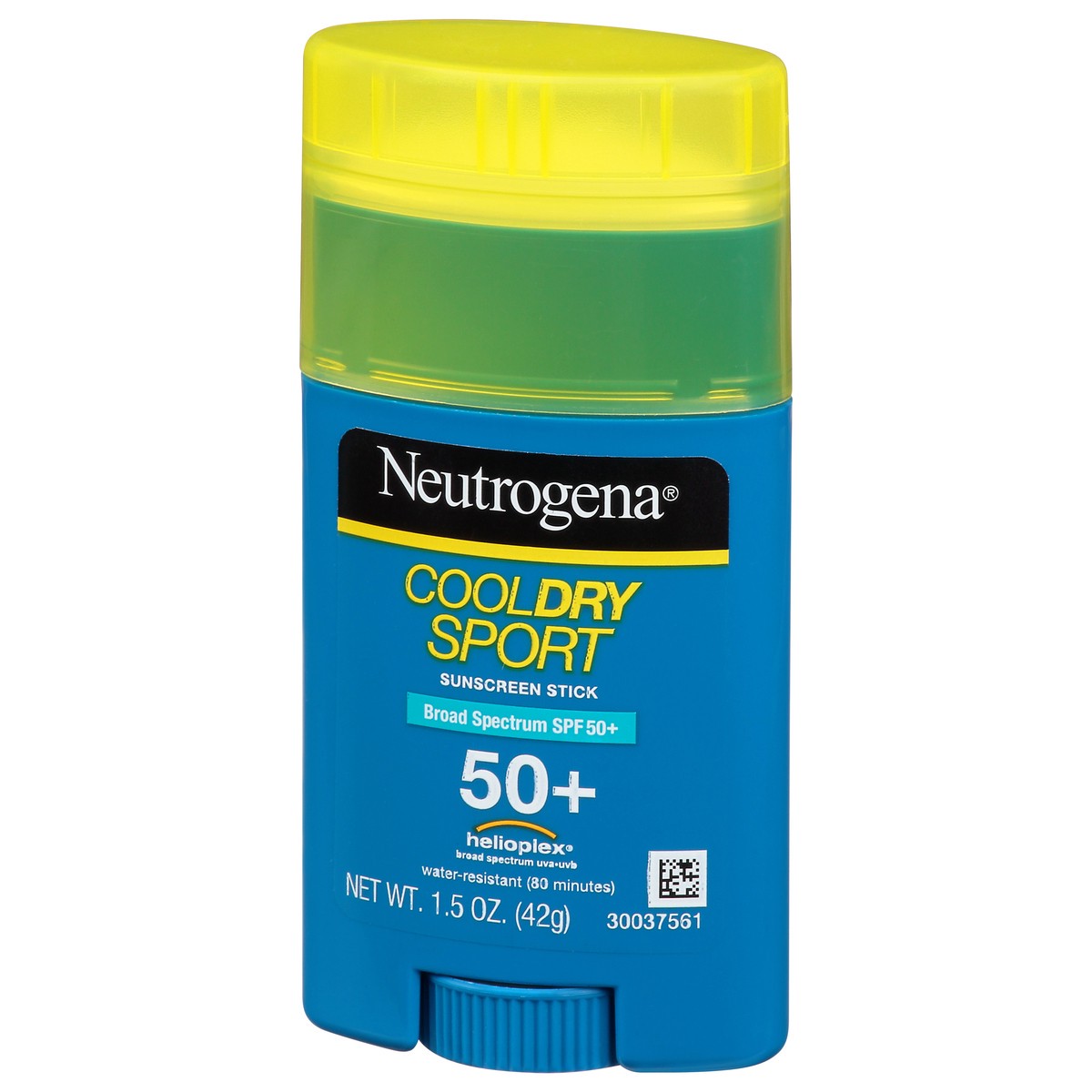 slide 8 of 9, Neutrogena CoolDry Sport Sunscreen Stick with Broad Spectrum SPF 50+ UVA/UVB Protection, Sweat- & Water-Resistant Sunscreen Stick for Face & Body, Oil- & PABA-Free Formula, 1.5 oz, 1.5 oz