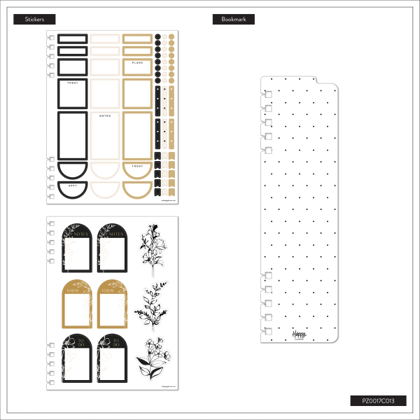 slide 10 of 10, 2026 Happy Planner Monthly/Weekly Classic Customizable Twin Loop Planner, 7"" x 9-1/4"", Mod Silhouette, January To December, PZ0017C013, 1 ct