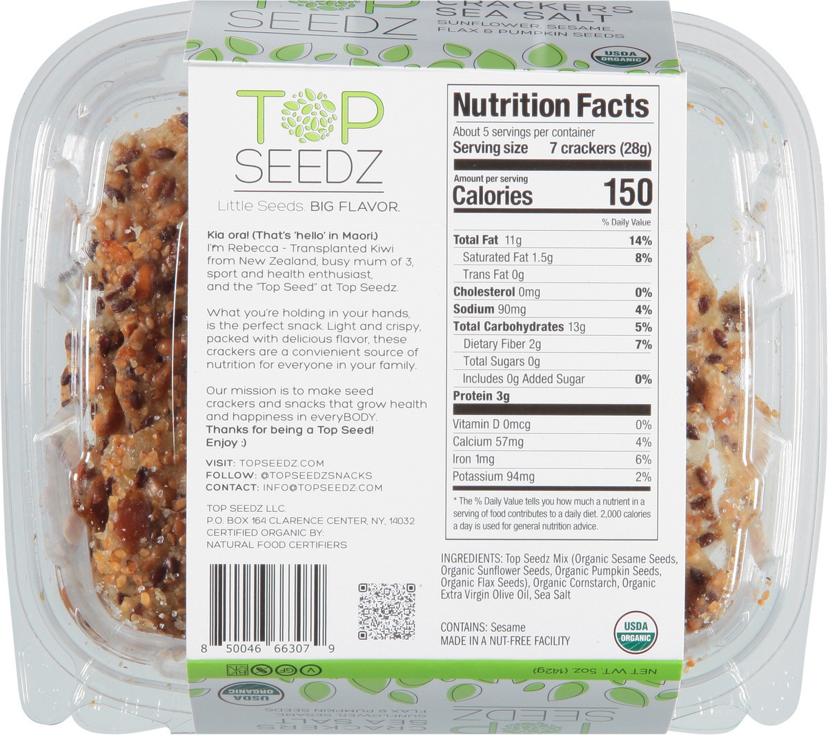 slide 8 of 9, Top Seedz Cracker Sea Sal, 1 ct