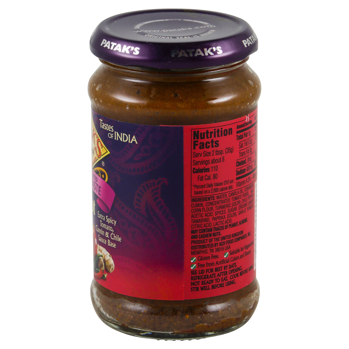 slide 2 of 4, Patak's Hot Curry Paste, 12.3 oz
