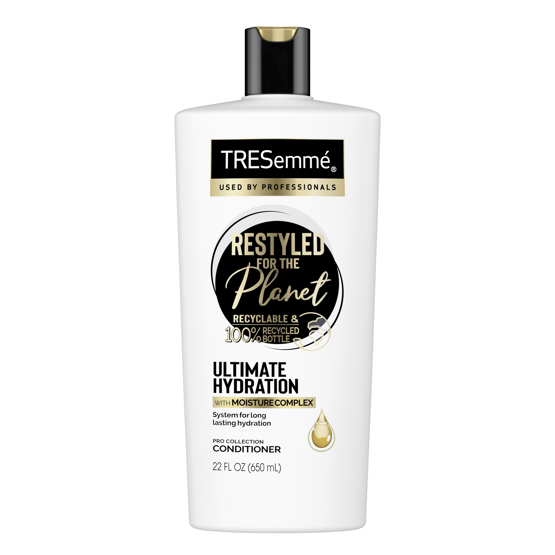 slide 2 of 4, TRESemmé Conditioner Ultimate Hydration, 22 oz, 22 fl oz