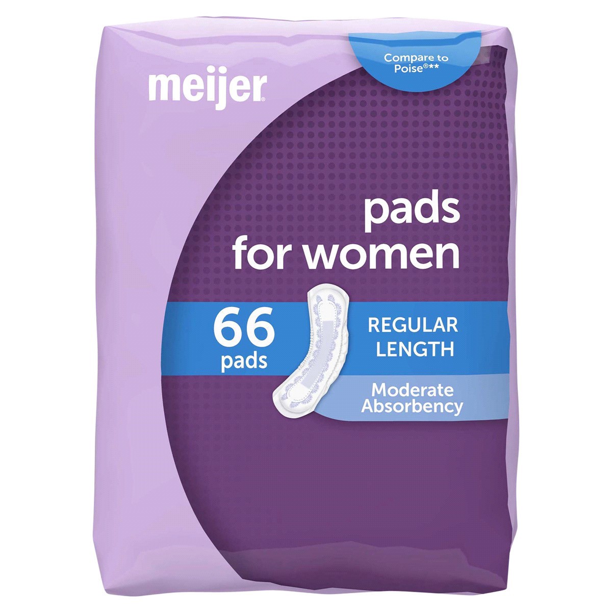 slide 1 of 21, Meijer Bladder Control Pads, Moderate Absorbency, 66 ct