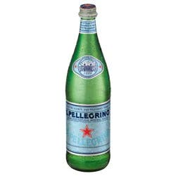 San Pellegrino Sparkling Natural Mineral Water Glass Bottle