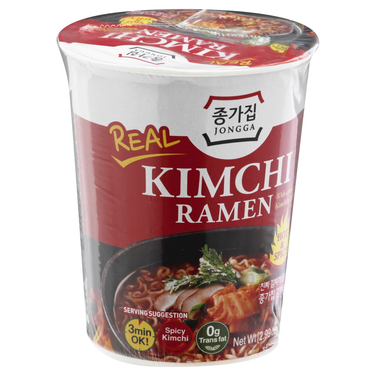 slide 12 of 13, Jongga Jonnga Real Kimchi Ramen Cup - 2.99 OZ, 2.99 oz