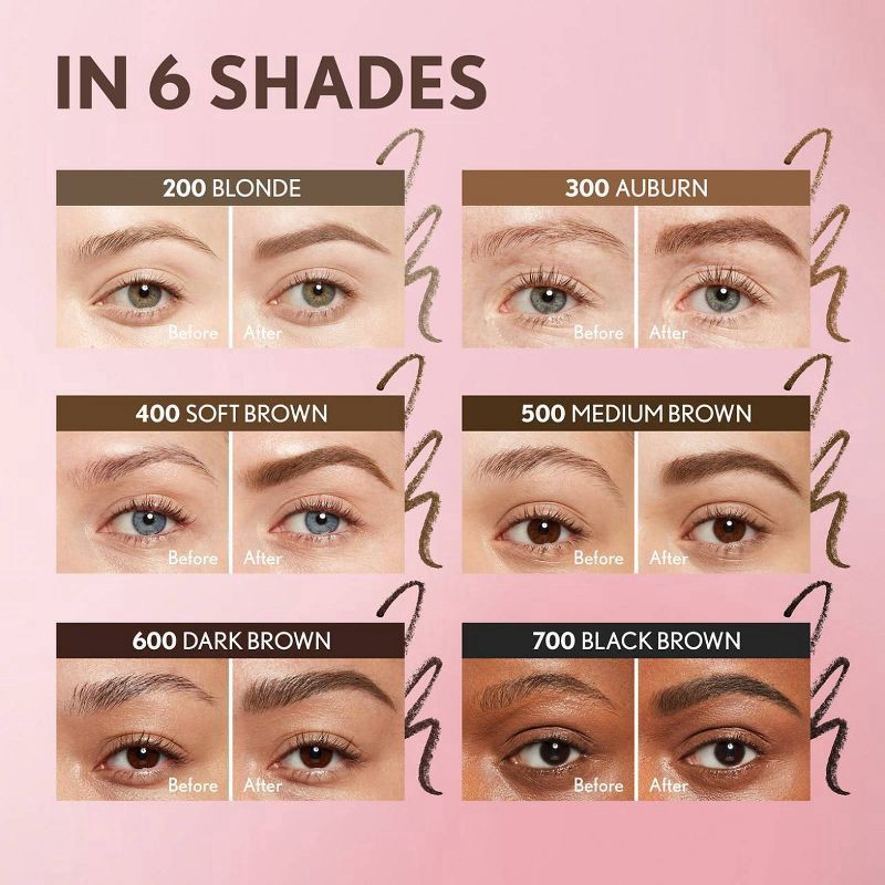 slide 7 of 12, COVERGIRL Clean Fresh Brow Filler Pomade Eyebrow Pencil - 600 Dark Brown - 0.007oz, 1 ct