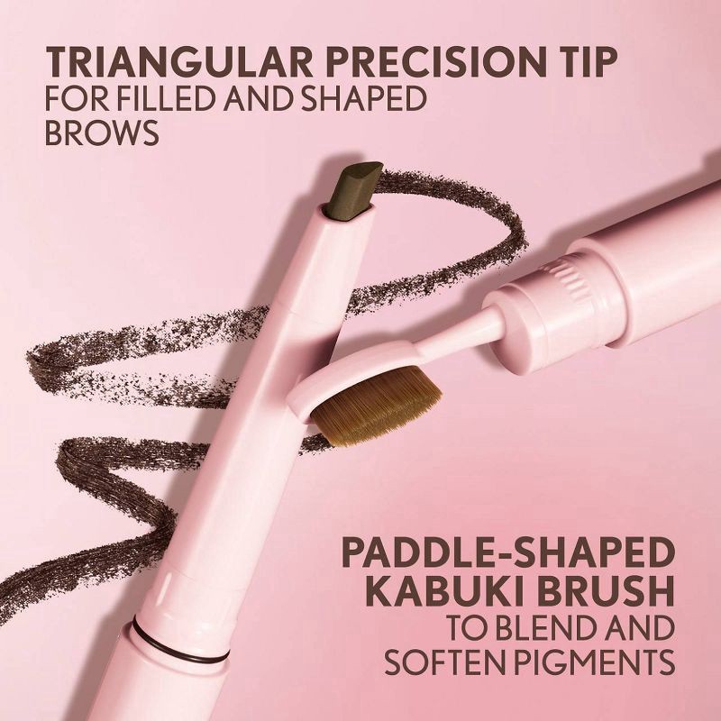 slide 6 of 12, COVERGIRL Clean Fresh Brow Filler Pomade Eyebrow Pencil - 600 Dark Brown - 0.007oz, 1 ct