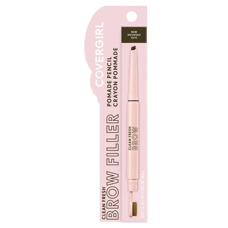 slide 1 of 12, COVERGIRL Clean Fresh Brow Filler Pomade Eyebrow Pencil - 600 Dark Brown - 0.007oz, 1 ct
