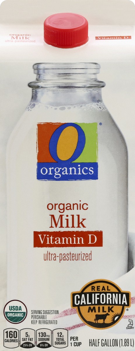 slide 4 of 5, O Organics Organic Milk Whole, 