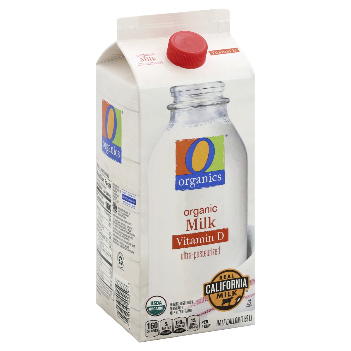 slide 5 of 5, O Organics Organic Milk Whole, 