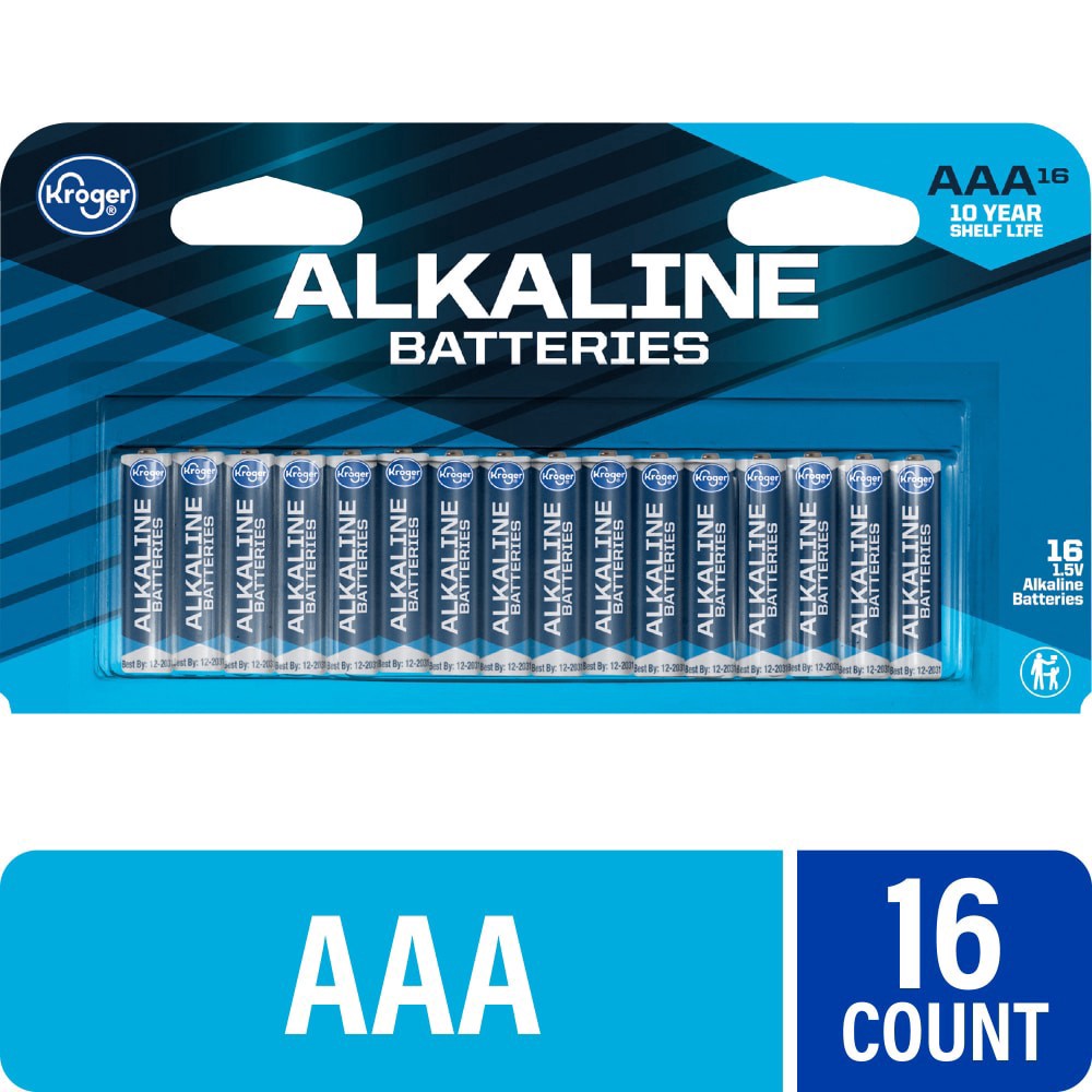 slide 2 of 2, Kroger Aaa Alkaline Batteries, 16 ct