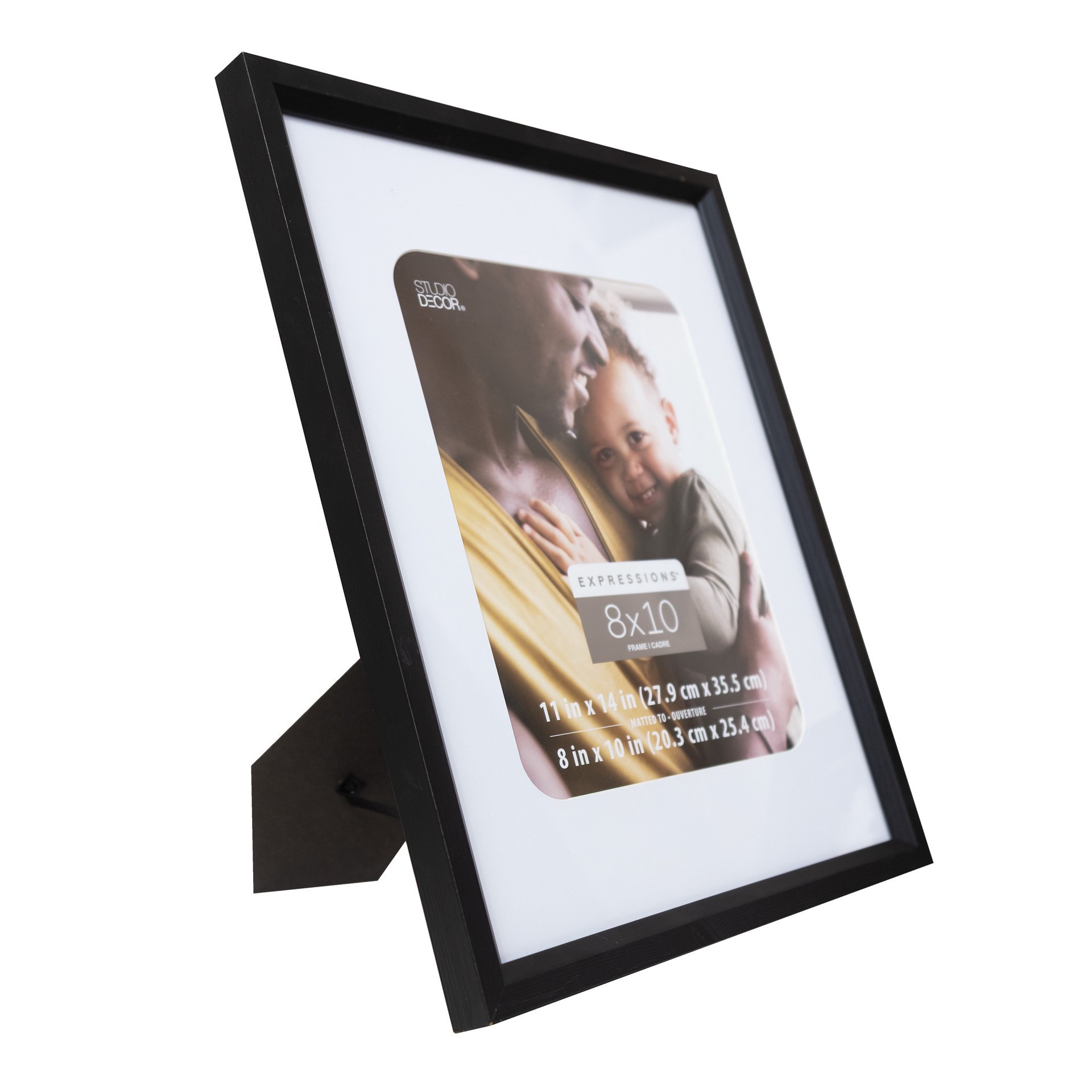 slide 3 of 4, Expressions 8" X 10" Black Frame With Mat By Studio Decor, 8 in x 10 in