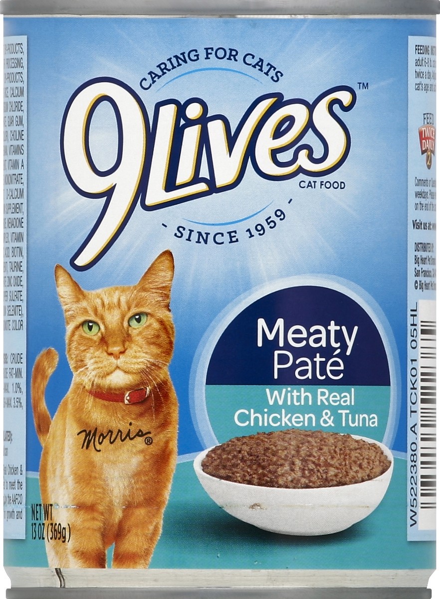 slide 5 of 6, 9Lives Meaty Pate Wet Cat Foo, 13 oz