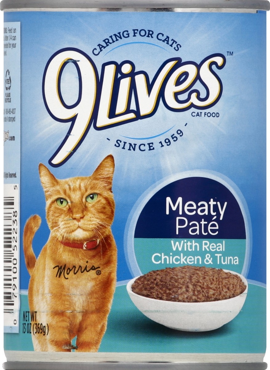 slide 6 of 6, 9Lives Meaty Pate Wet Cat Foo, 13 oz