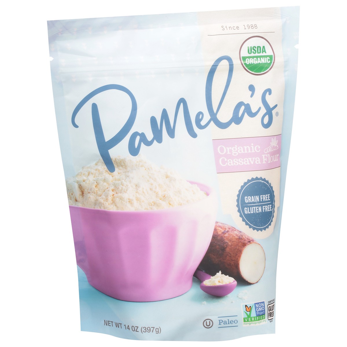 slide 2 of 9, Pamela's Organic Cassava Flour, 14 oz