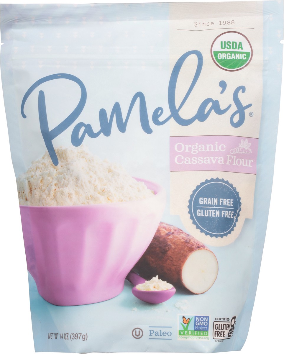 slide 6 of 9, Pamela's Organic Cassava Flour, 14 oz