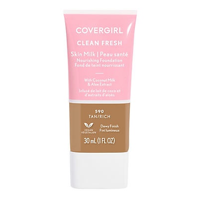 slide 1 of 1, Covergirl Clean Fresh Skin Milk Liquid Foundation 590 Tan/Rich, 1 oz