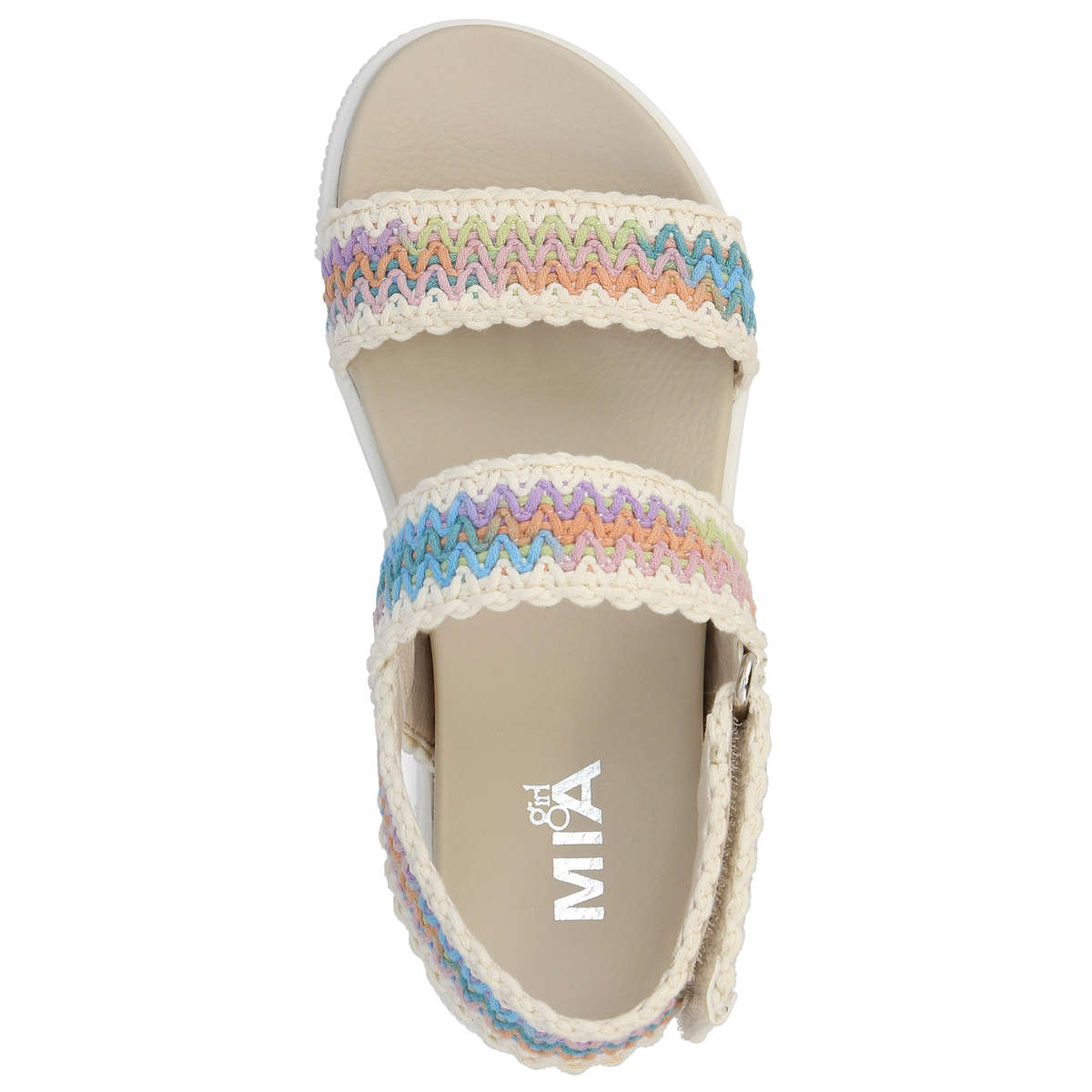 slide 6 of 6, Mia Girl Girls' Sayge Sandal, Multi, Size 2, Size 2