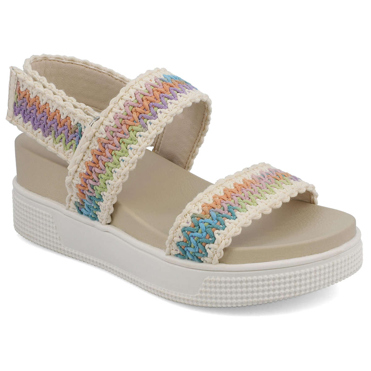 slide 1 of 6, Mia Girl Girls' Sayge Sandal, Multi, Size 2, Size 2