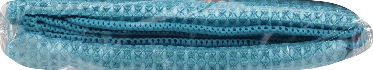 slide 4 of 9, MUkitchen Microfiber Waffle Sea Blue Kitchen Towels 2 ea, 2 ct