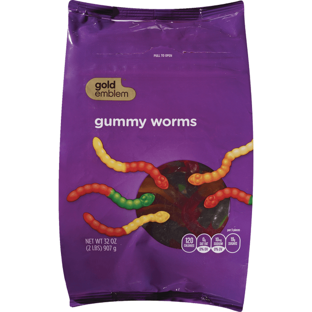 slide 1 of 1, GE Gummy Worms, 1 ct