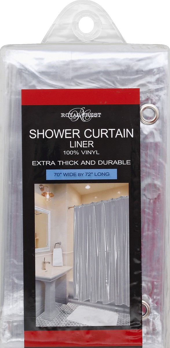 slide 2 of 2, Royal Crest Shower Liner - Cear, 1 ct
