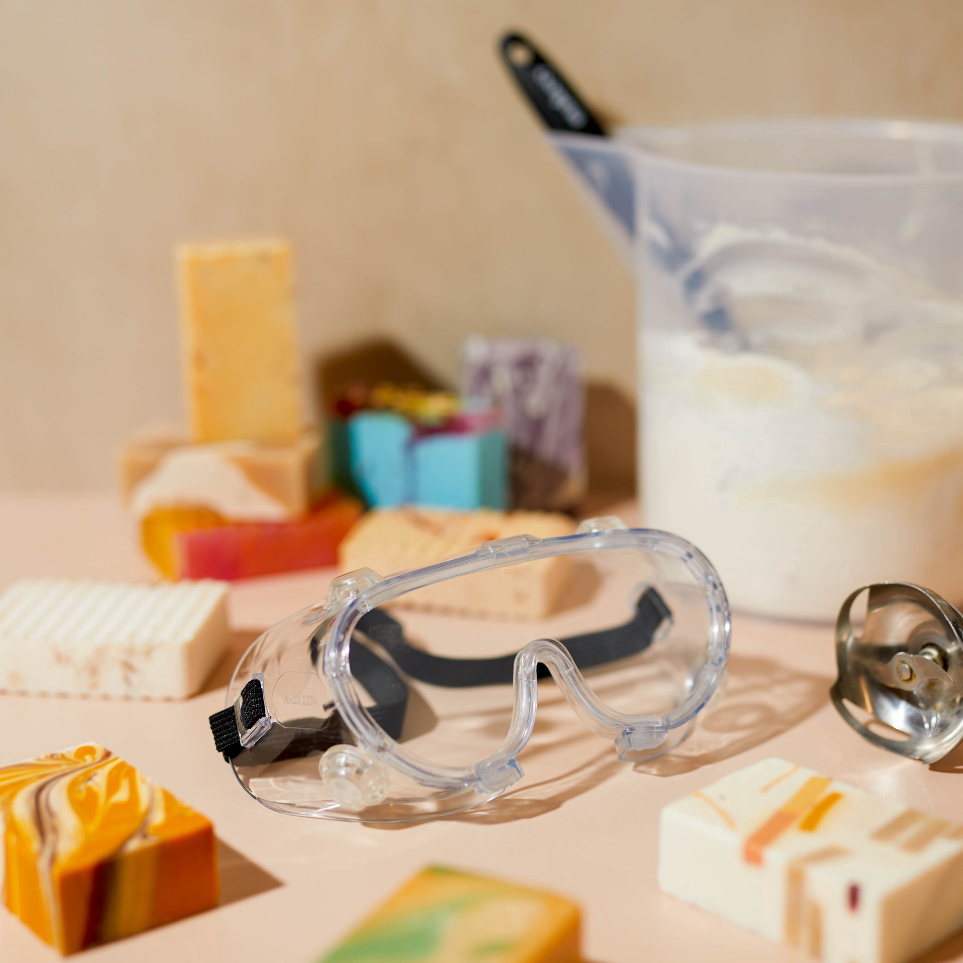 slide 2 of 3, Makesy Scratch-Resistant Safety Goggles, adult