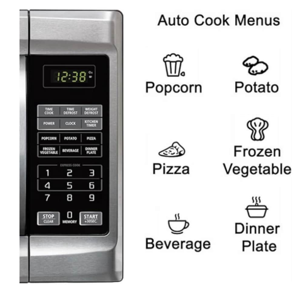 slide 4 of 4, Emerson Professional Series Stainless Steel Microwave Oven - Silver, 1.3 cu ft