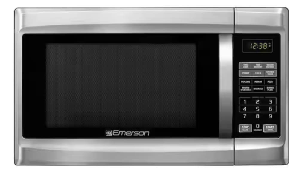 slide 1 of 4, Emerson Professional Series Stainless Steel Microwave Oven - Silver, 1.3 cu ft