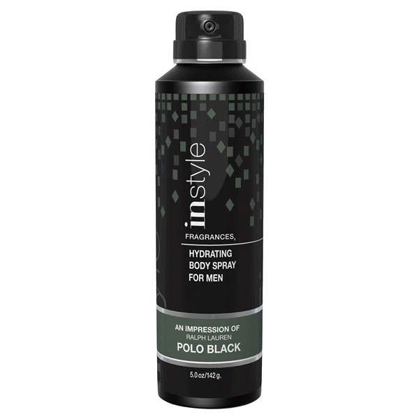 slide 1 of 1, instyle Fragrances Hydrating Body Spray For Men Impression Of Polo Black, 5 fl oz