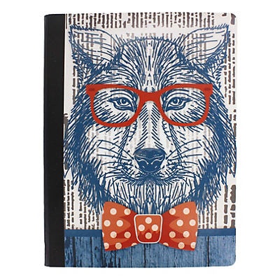 slide 1 of 1, Kittrich Hipster Wolf Composition Notebook, 100 ct