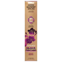 Gonesh Incense Extra Rich Black Orchid Incense Air Freshener - 20 ea