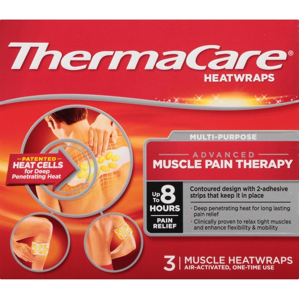 slide 1 of 6, ThermaCare Heat Wrap Muscle Joint, 3 ct