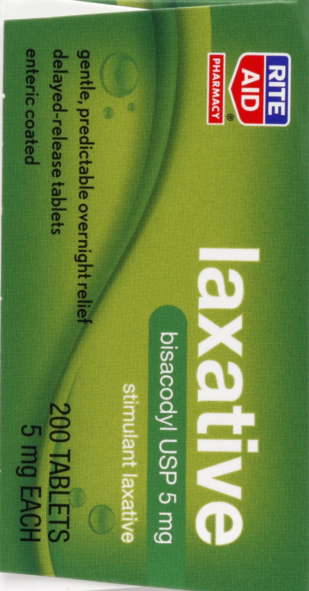 slide 3 of 5, Rite Aid Ra Laxative Bisacodyl Tb, 200 ct